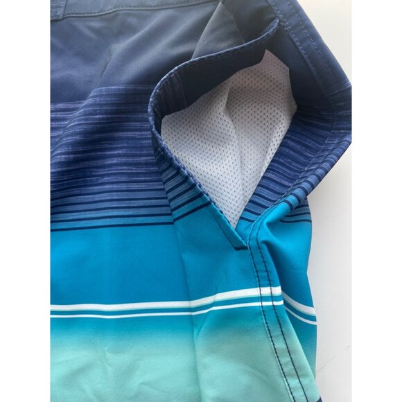 Goodfellow & Co Navy and Aqua Board Shorts - Picture 3 of 7